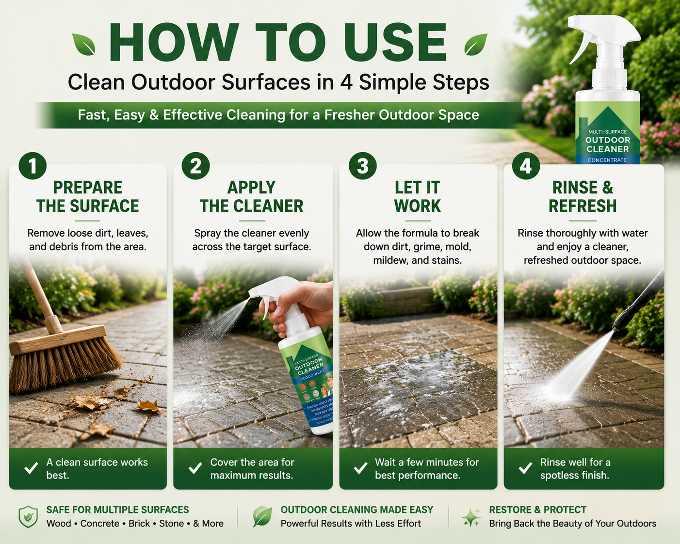 ✨New Arrival✨Multi-Surface Outdoor Cleaner Concentrate