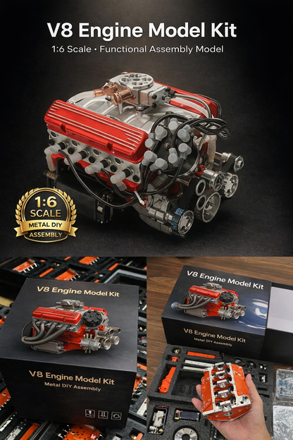 🎉Last Day Promotion 50% OFF 🔥 - Gasoline OHV V8 Small-block Engine Model Kits