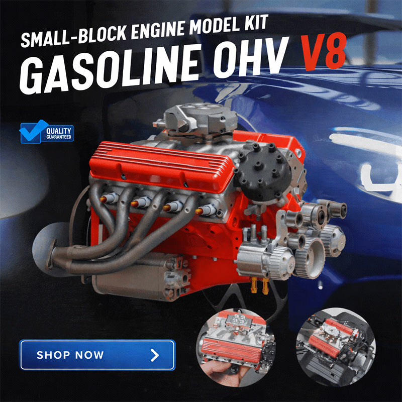 🎉Last Day Promotion 50% OFF 🔥 - Gasoline OHV V8 Small-block Engine Model Kits