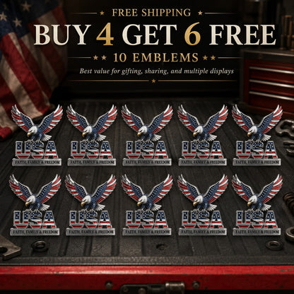 250th Anniversary 49% OFF - ★USA Faith, Family & Freedom★ Metal Emblem