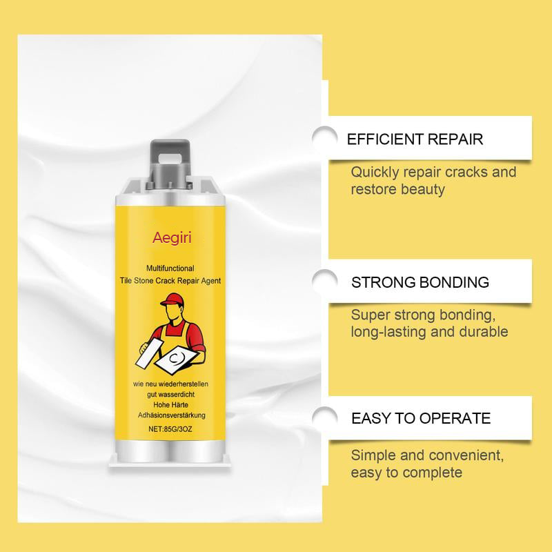 🔧Quick-Drying Tile Repair Glue - Complete Tool Kit for DIY – Fix Cracks Permanently in Minutes!✨