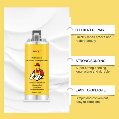🔧Quick-Drying Tile Repair Glue - Complete Tool Kit for DIY – Fix Cracks Permanently in Minutes!✨