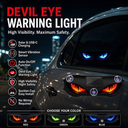 🚗🔆 Solar-Powered LED Car Warning Light 🔥🛡️