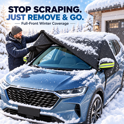 💞54K+ SOLD!🔥All-Season Windshield Snow Cover with Mirror Protection❄️