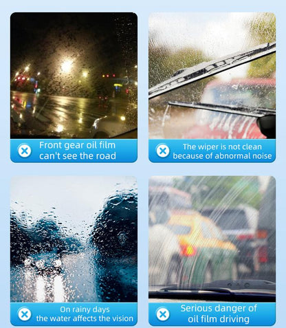 🚗5-in-1 Glass Cleaner – removes stains, oil film, insect glue, anti-freeze & hydrophobic. 💪