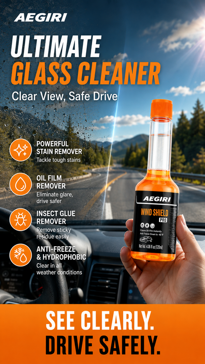 🚗5-in-1 Glass Cleaner – removes stains, oil film, insect glue, anti-freeze & hydrophobic. 💪