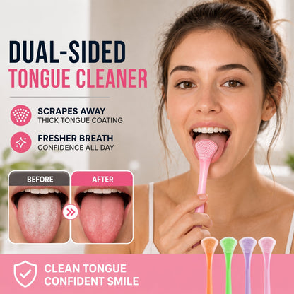 🔥🔥Buy More Get More Double-Sided Silicone Tongue Scraper