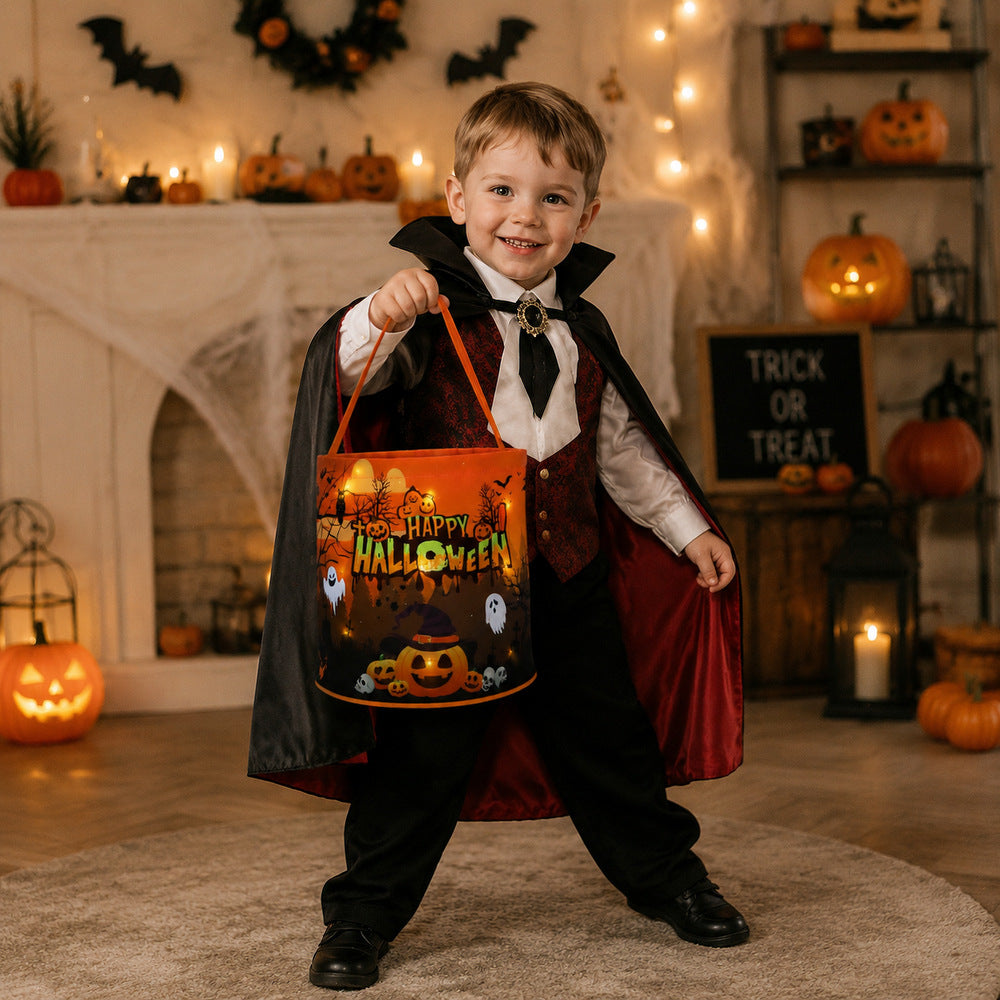 Halloween Candy Bucket – Reusable Trick-or-Treat Treat Bag