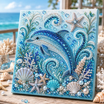 🔥 50% OFF - 🌊✨ Ocean Theme Pearl Art DIY Kit – Relaxing DIY Craft to Create Stunning Coastal Artwork