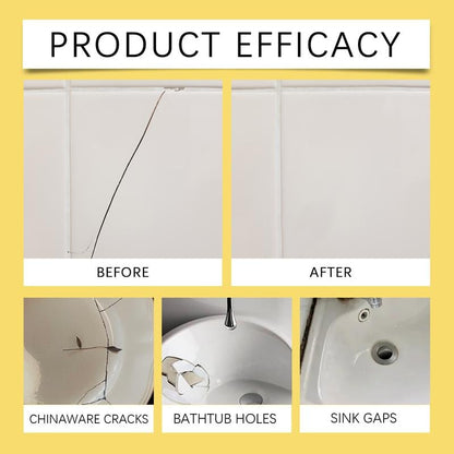 🔧Quick-Drying Tile Repair Glue - Complete Tool Kit for DIY – Fix Cracks Permanently in Minutes!✨