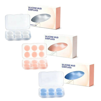 💥Moldable Silicone Mud Earplugs💕