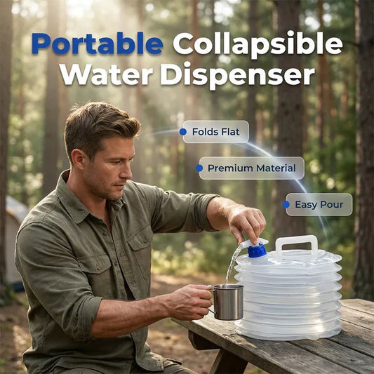 🔥LAST DAY 50% OFF - 🚿Collapsible Food-Grade Water Container with Leak-Proof Spigot