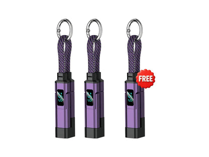 🔥4-in-1 Digital Display Keychain Charging Cable