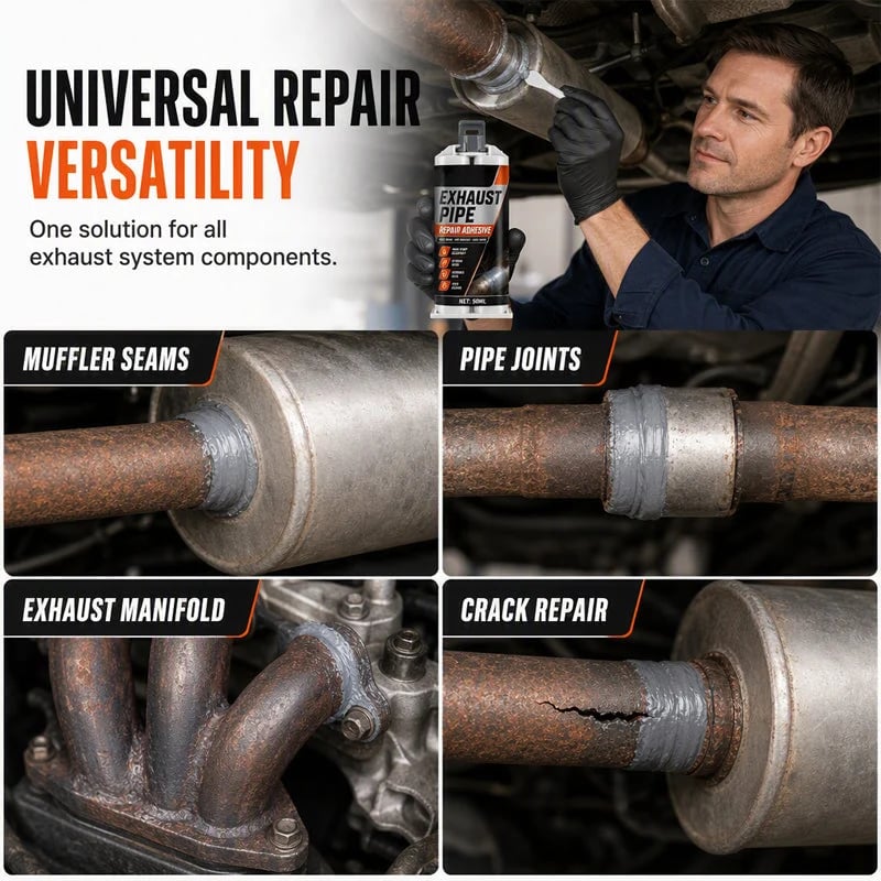 🥳2026 HOT SALE🥳💞50K+ SOLD! ⭐🔧 50% OFF! High Temp Exhaust Pipe Repair Glue