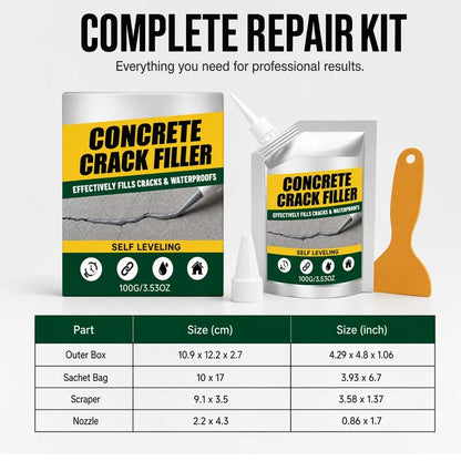 ⏳Time-Limited Special⏰ Waterproof Concrete Crack Filler for Indoor & Outdoor Use