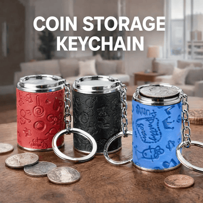 🔥Mini Coin Storage Keychain – Compact, Durable, and Practical for Everyday Carry💫