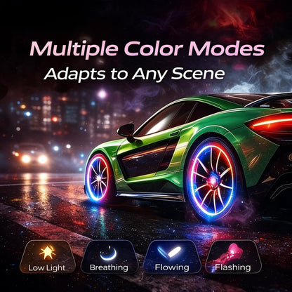 ✨ Motion-Activated LED Tire Valve Caps – TopSpire® Waterproof Auto-Glow Wheel Lights 🚗💥
