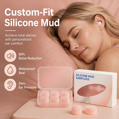 💥Moldable Silicone Mud Earplugs💕