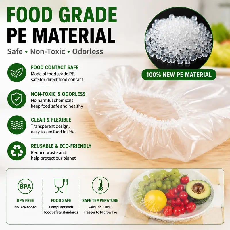 🔥 Hot Sale🔥 100PCS Disposable Stretch Food Covers for Bowls & Plates