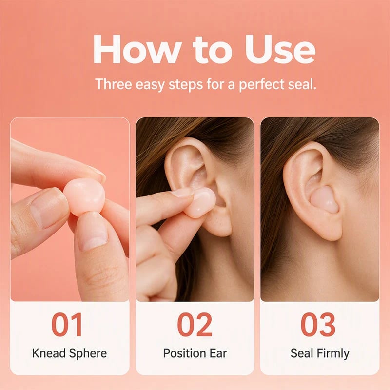 💥Moldable Silicone Mud Earplugs💕