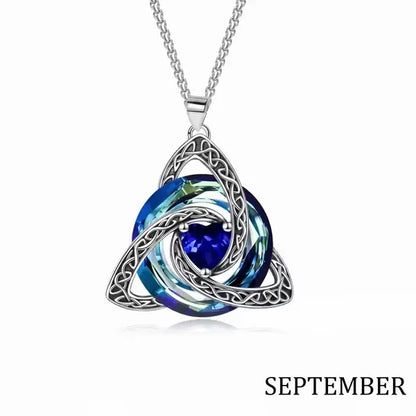 💝12-Month Celtic Birthstone Necklace