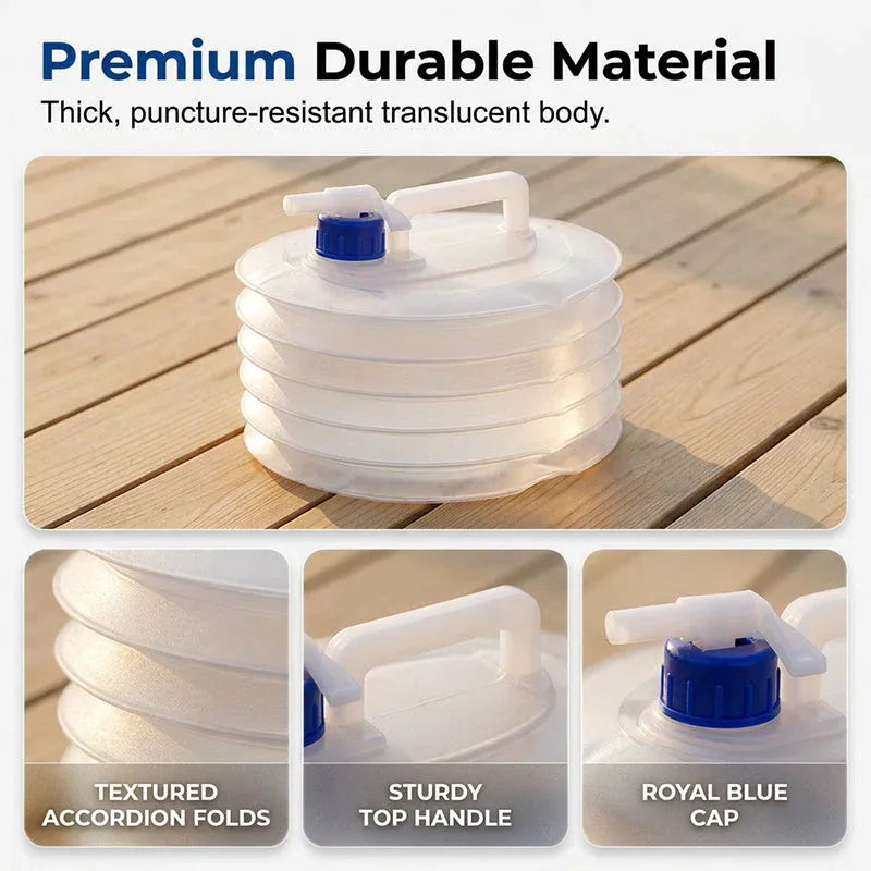 🔥LAST DAY 50% OFF - 🚿Collapsible Food-Grade Water Container with Leak-Proof Spigot