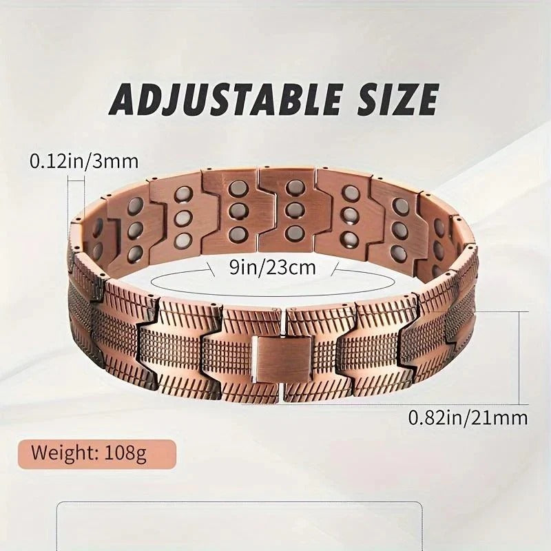 🔥🔥Copper magnetic bracelet--Relieve fatigue and promote blood circulation