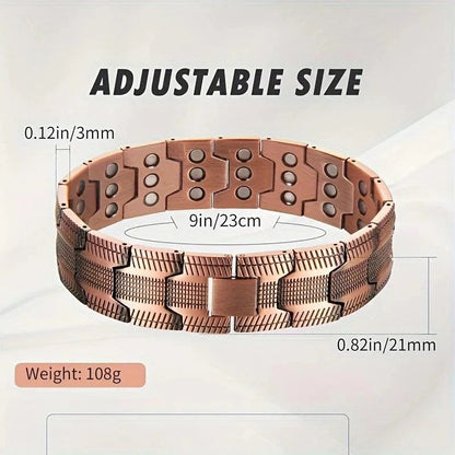 🔥🔥Copper magnetic bracelet--Relieve fatigue and promote blood circulation