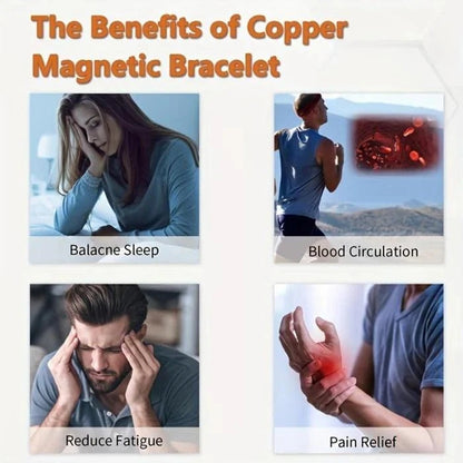 🔥🔥Copper magnetic bracelet--Relieve fatigue and promote blood circulation