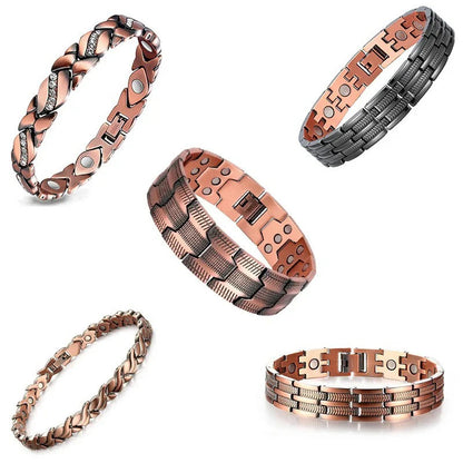 🔥🔥Copper magnetic bracelet--Relieve fatigue and promote blood circulation