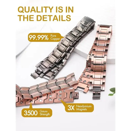 🔥🔥Copper magnetic bracelet--Relieve fatigue and promote blood circulation