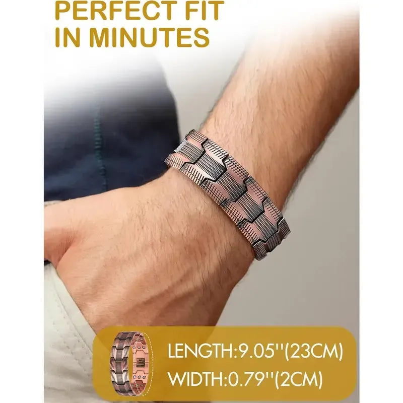🔥🔥Copper magnetic bracelet--Relieve fatigue and promote blood circulation