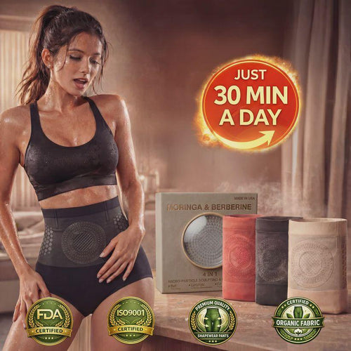 Official Brand Store |💜💜 2026 Moringa & Berberine 4-In-1 Micro-Particle Sculpting & Fat-Burn Shorts