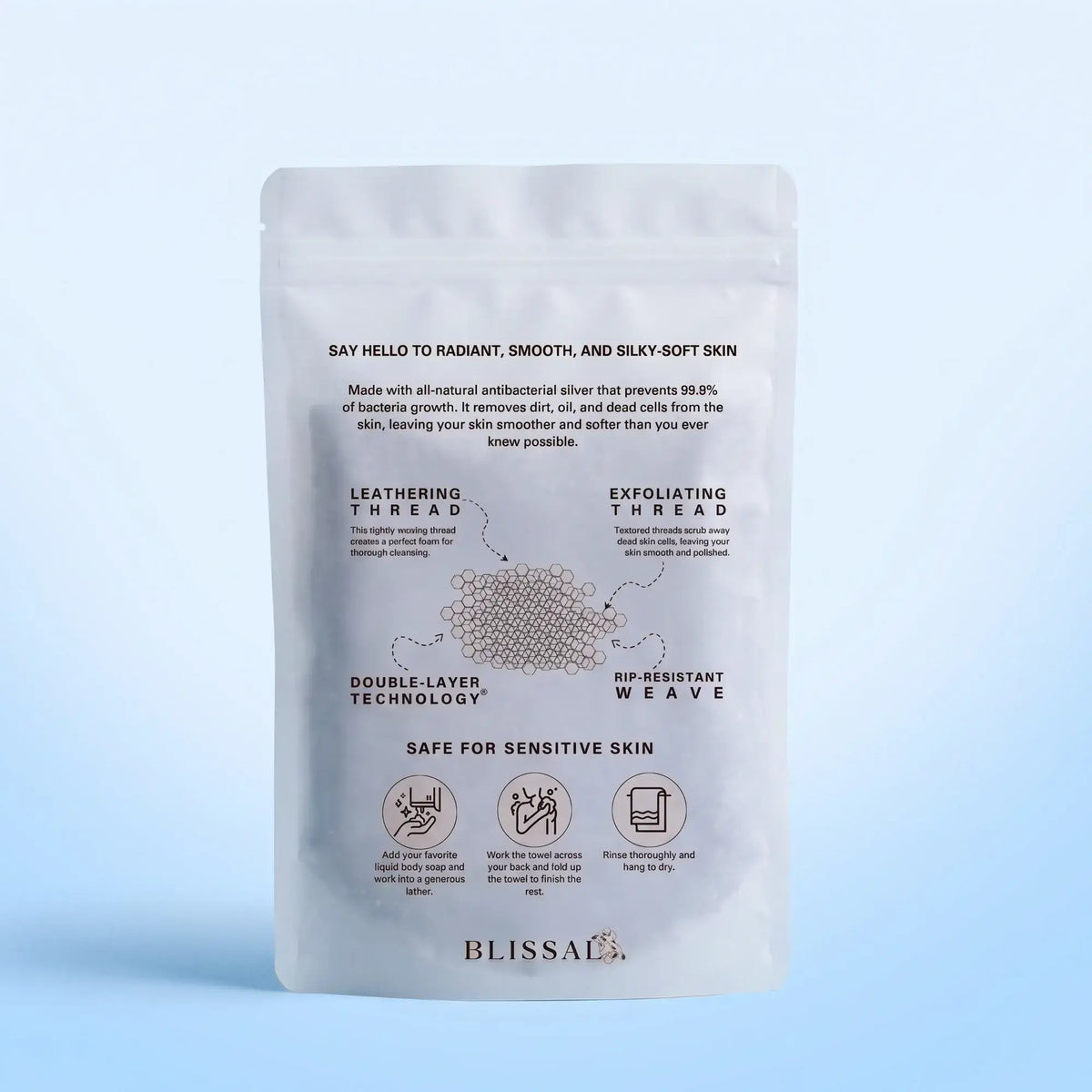 Aegiri Exfoliating Antibacterial Shower Towel