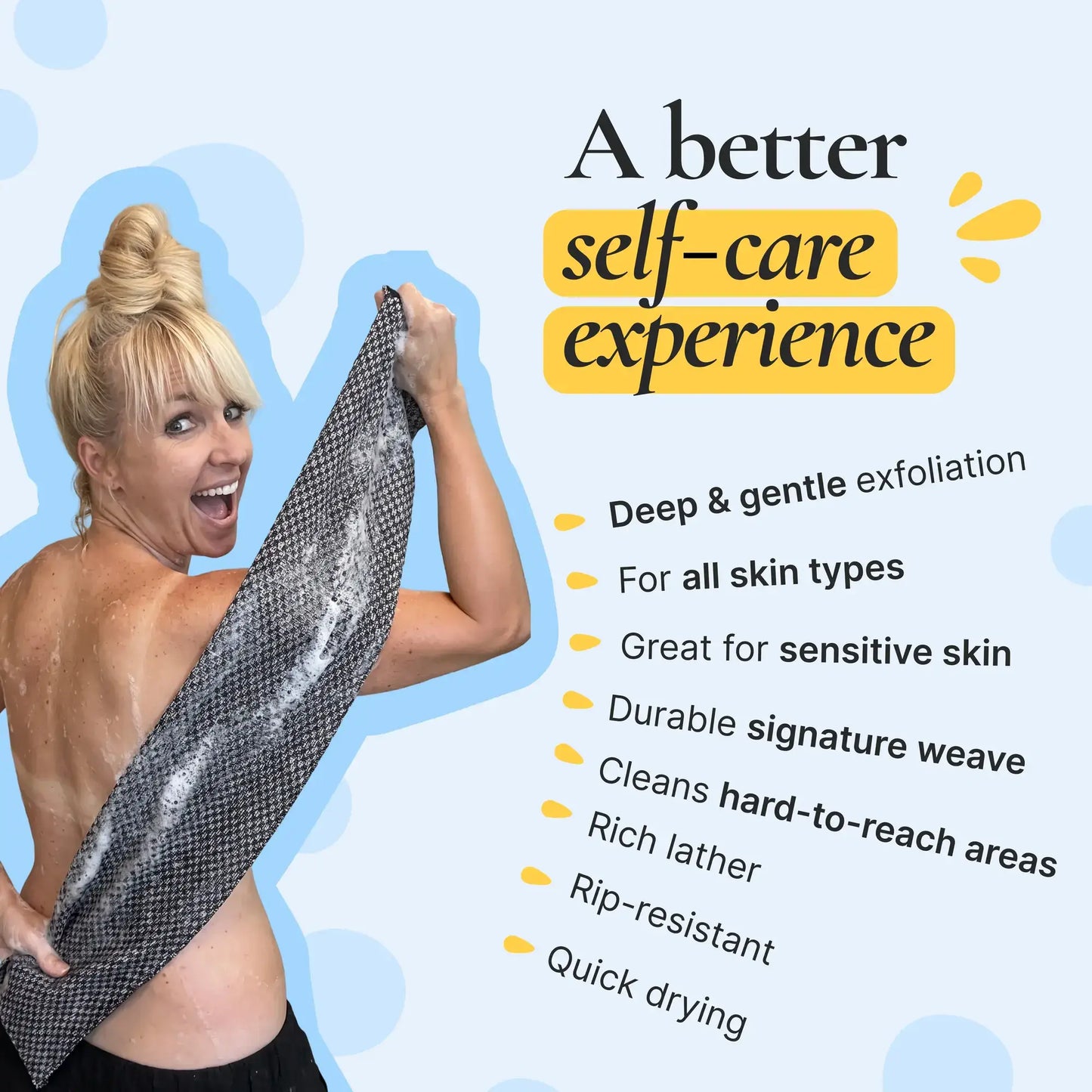 Aegiri Exfoliating Antibacterial Shower Towel