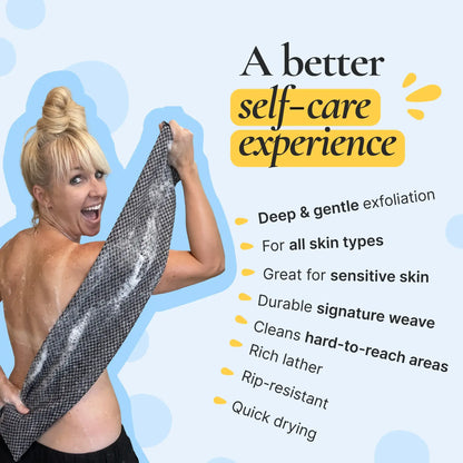 Aegiri Exfoliating Antibacterial Shower Towel