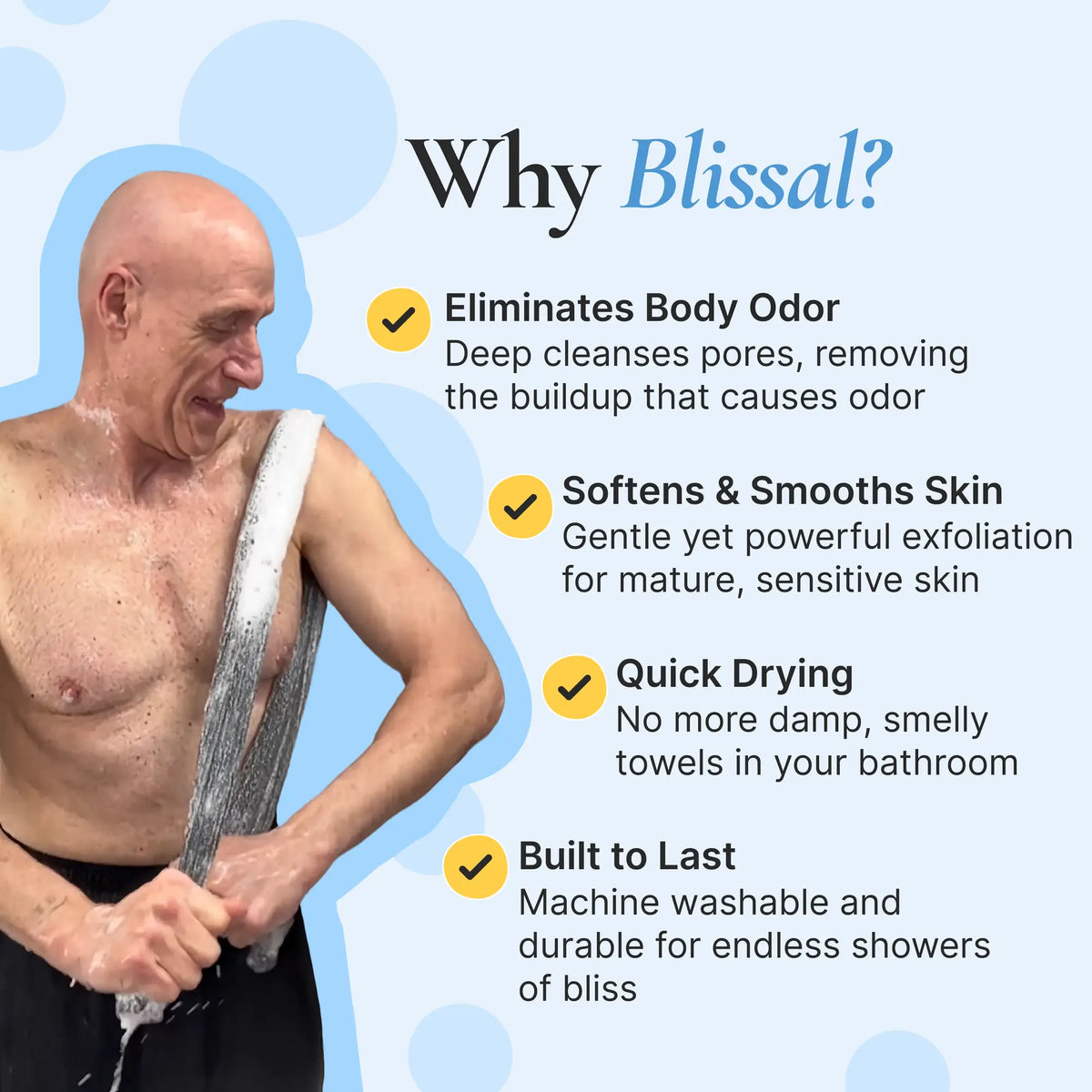 Aegiri Exfoliating Antibacterial Shower Towel