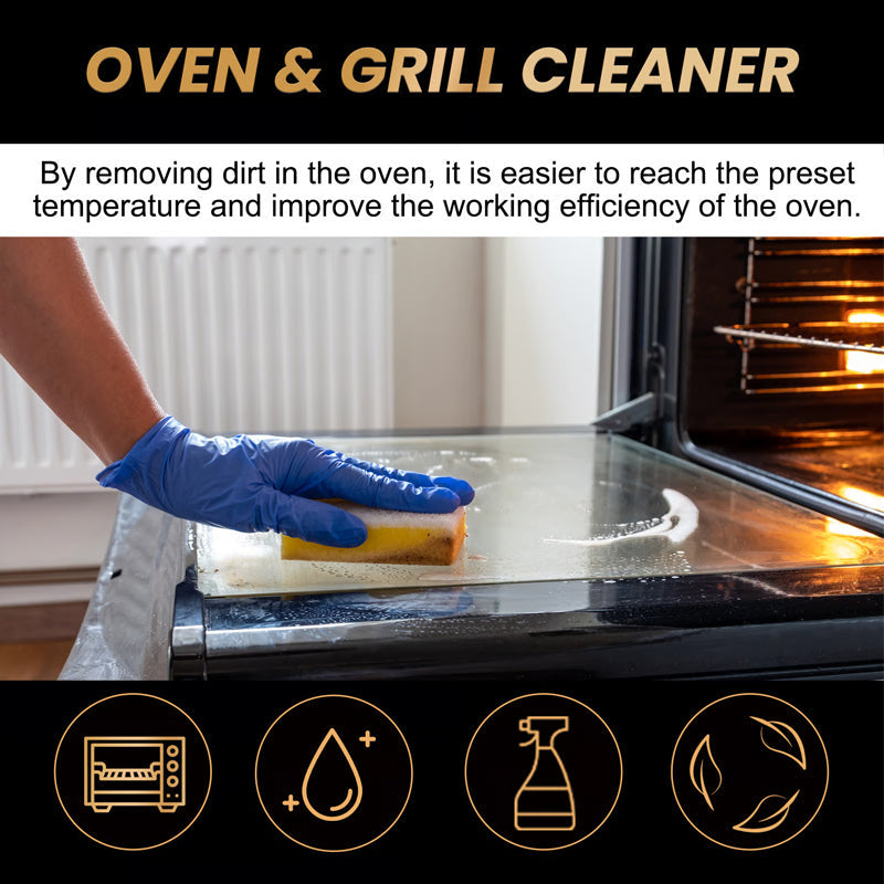 🧼 BUY 2 GET 1 FREE! ✨ Oven & Grill Cleaner Spray – Dissolves Grease in 5 Mins, No Scrubbing & Eliminates Odors 🔥