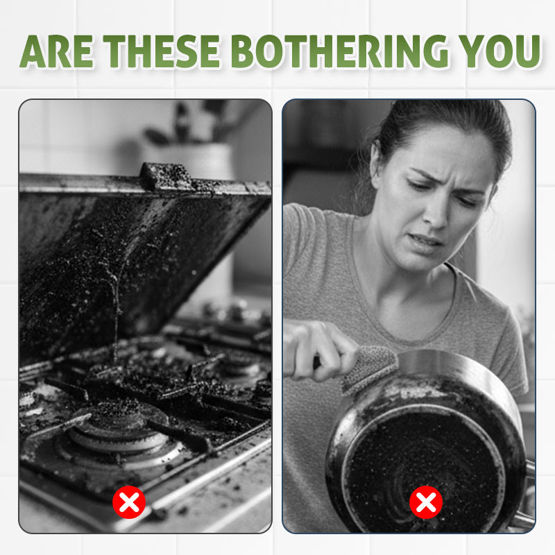 Cleaning greasy kitchen surfaces