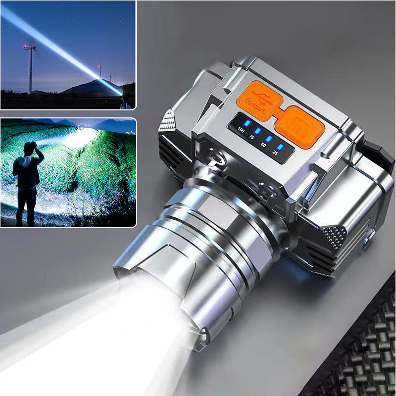 Portable Waterproof Smart LED Headlamp 🔦💧✨