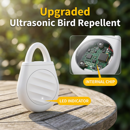 🏆  🐦🎁No more trouble from birds, beasts and locusts-Portable Ultrasonic Bird Repellent Keychain