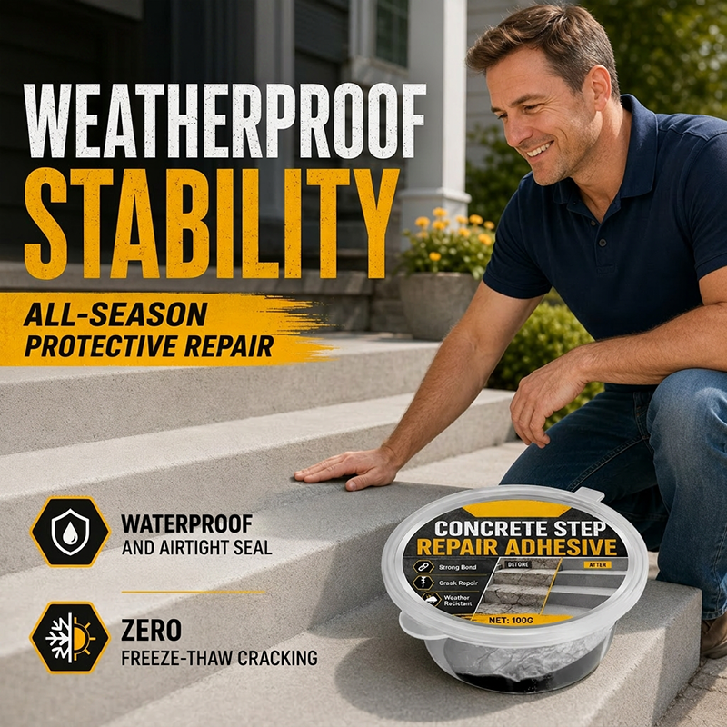 Made for Outdoor Concrete That Faces Sun, Rain and Seasonal Changes