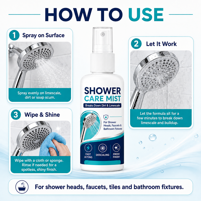 🚿✨Fast-Acting Shower Limescale Remover Spray