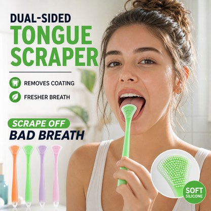 🔥🔥Buy More Get More Double-Sided Silicone Tongue Scraper