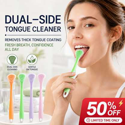 🔥🔥Buy More Get More Double-Sided Silicone Tongue Scraper
