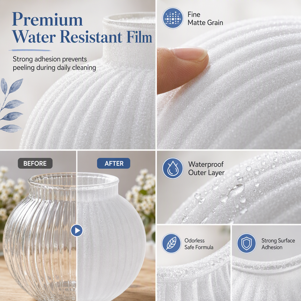 Glass Vase DIY Frosted Paint