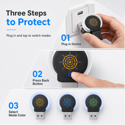 🐭🔥! Keep unwanted pests away without chemicals – portable USB-powered ultrasonic pest repellent🎁