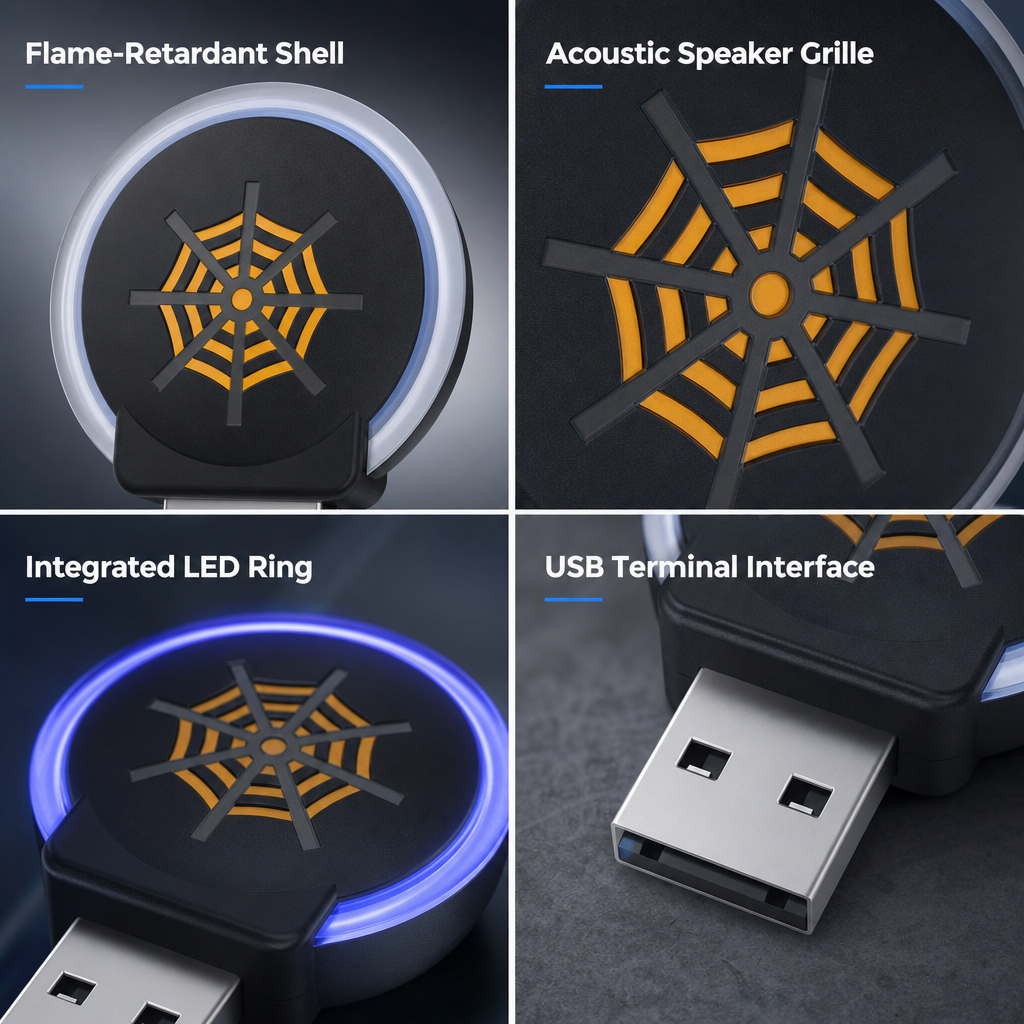 🐭🔥! Keep unwanted pests away without chemicals – portable USB-powered ultrasonic pest repellent🎁
